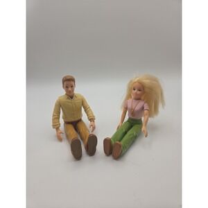 Mattel Dollhouse Fisher Price Loving Family Mom Dad Doll Rooted Blonde Hair